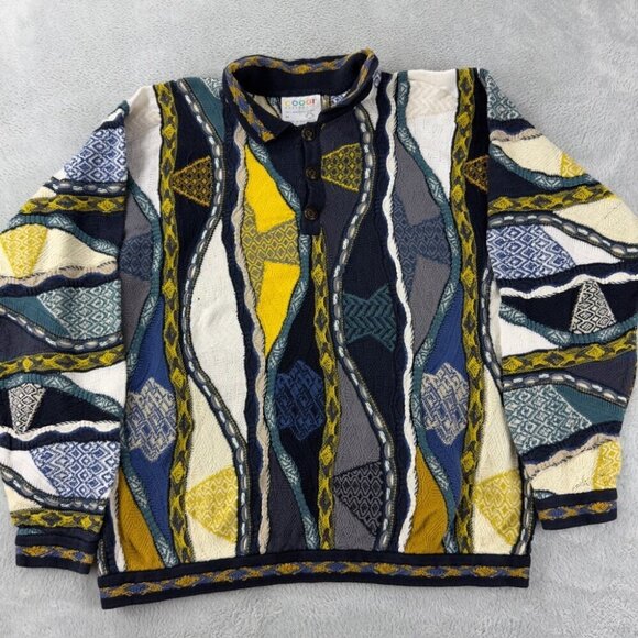 Coogi Australia Vintage Knit Sweater Men’s Size M - Picture 11 of 16
